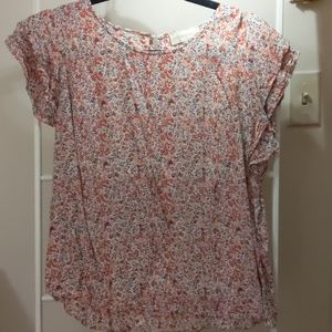 Summery Flower Cotton Shirt